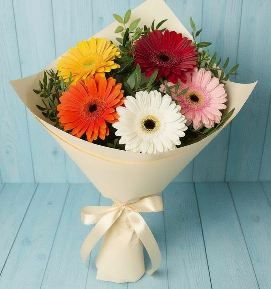 Букет цветов из: Герберы в Саблинском