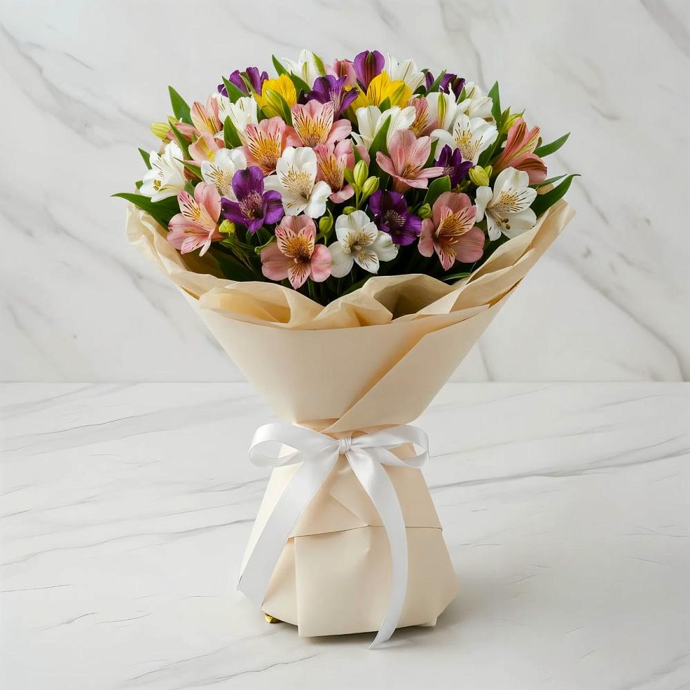 Букет цветов из: Альстромерии в Саблинском