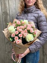 Букет цветов из:  Розы в Саблинском