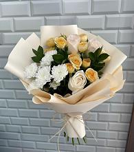 Букет цветов из:  Розы и Хризантемы #REPLACE_PRED# Саблинском