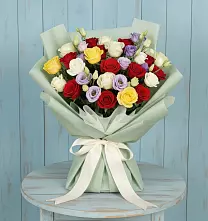 Букет цветов из:  Розы в Саблинском