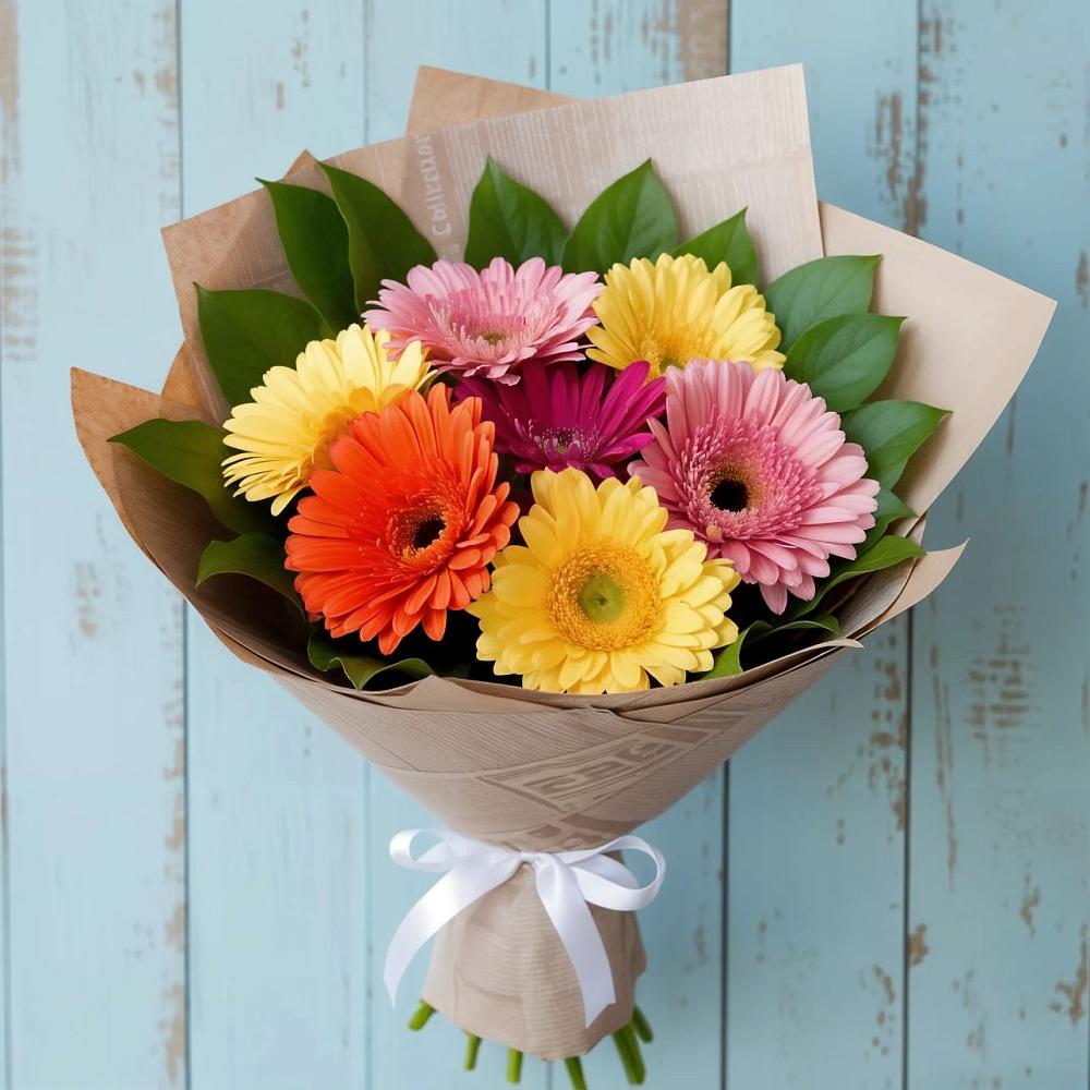 Букет цветов из: Герберы в Саблинском