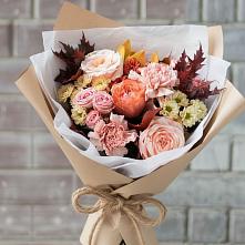 Букет цветов из:  Гвоздики, Хризантемы и Розы #REPLACE_PRED# Саблинском