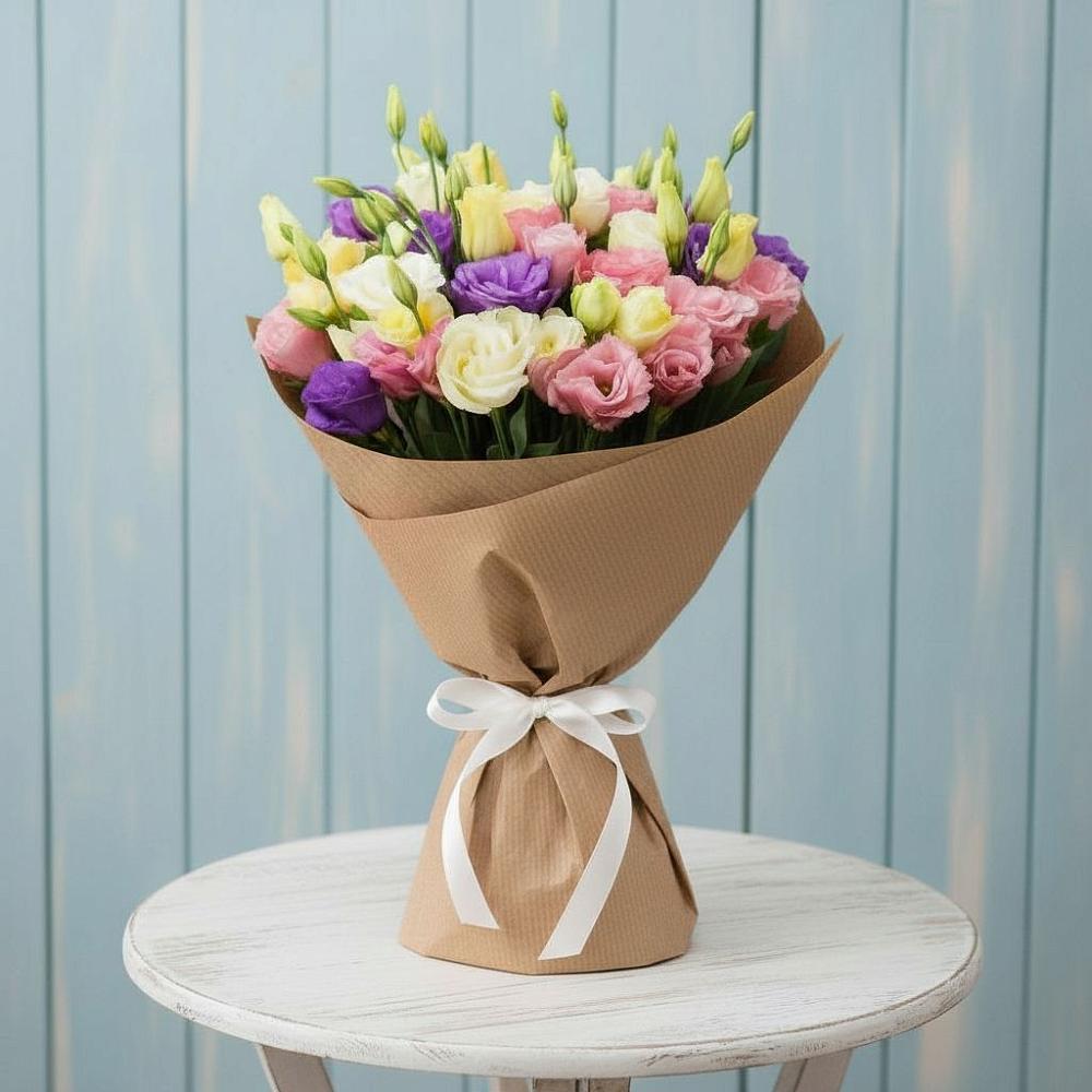 Букет цветов из: Лизиантусы в Саблинском