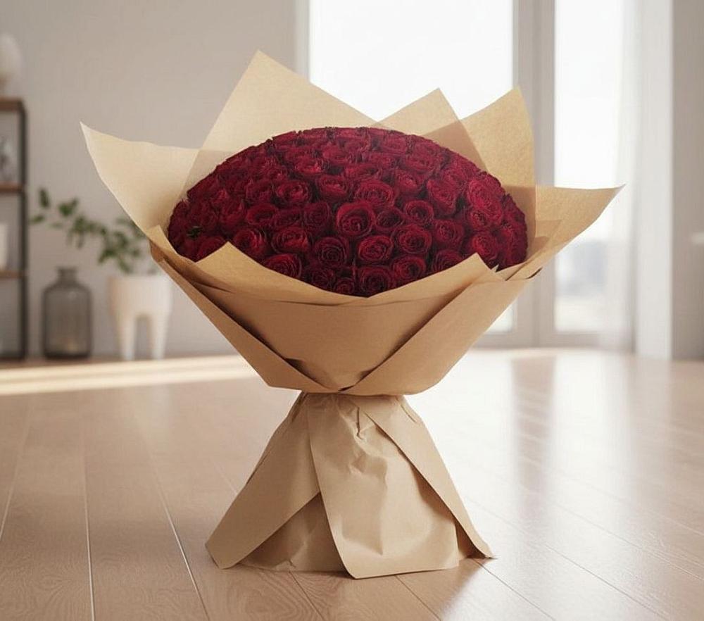 Букет 101 Красная роза в Саблинском