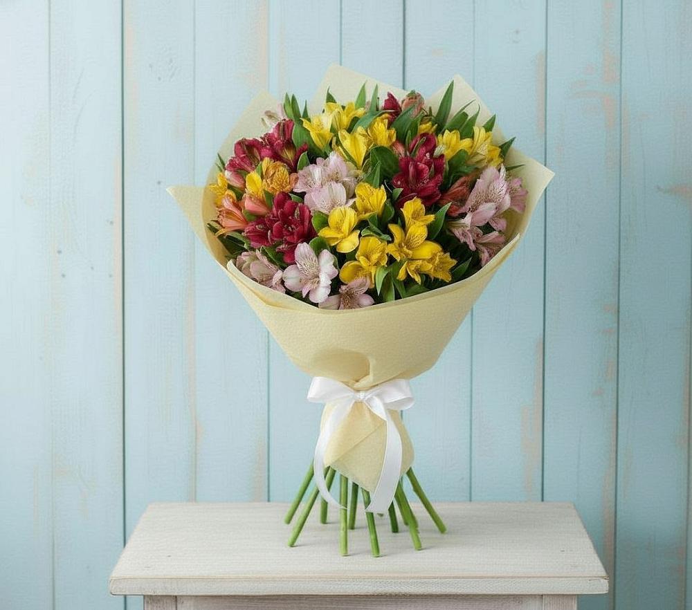 Букет цветов из: Альстромерии в Саблинском