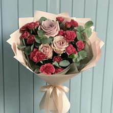 Букет цветов из:  Гвоздики и Розы #REPLACE_PRED# Саблинском