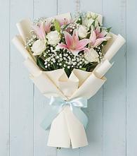 Букет цветов из:  Лилии в Саблинском