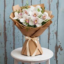 Букет цветов из:  Орхидеи и Розы в Саблинском
