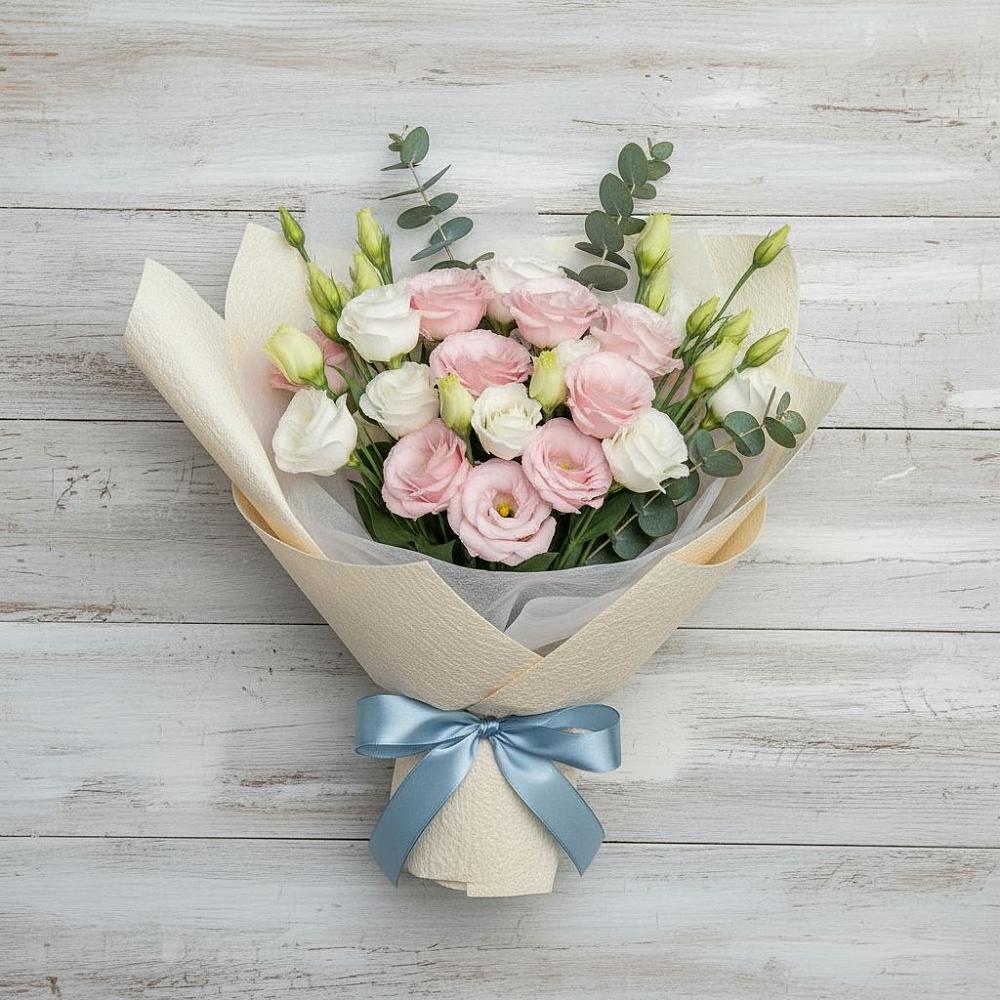 Букет цветов из: Лизиантусы в Саблинском